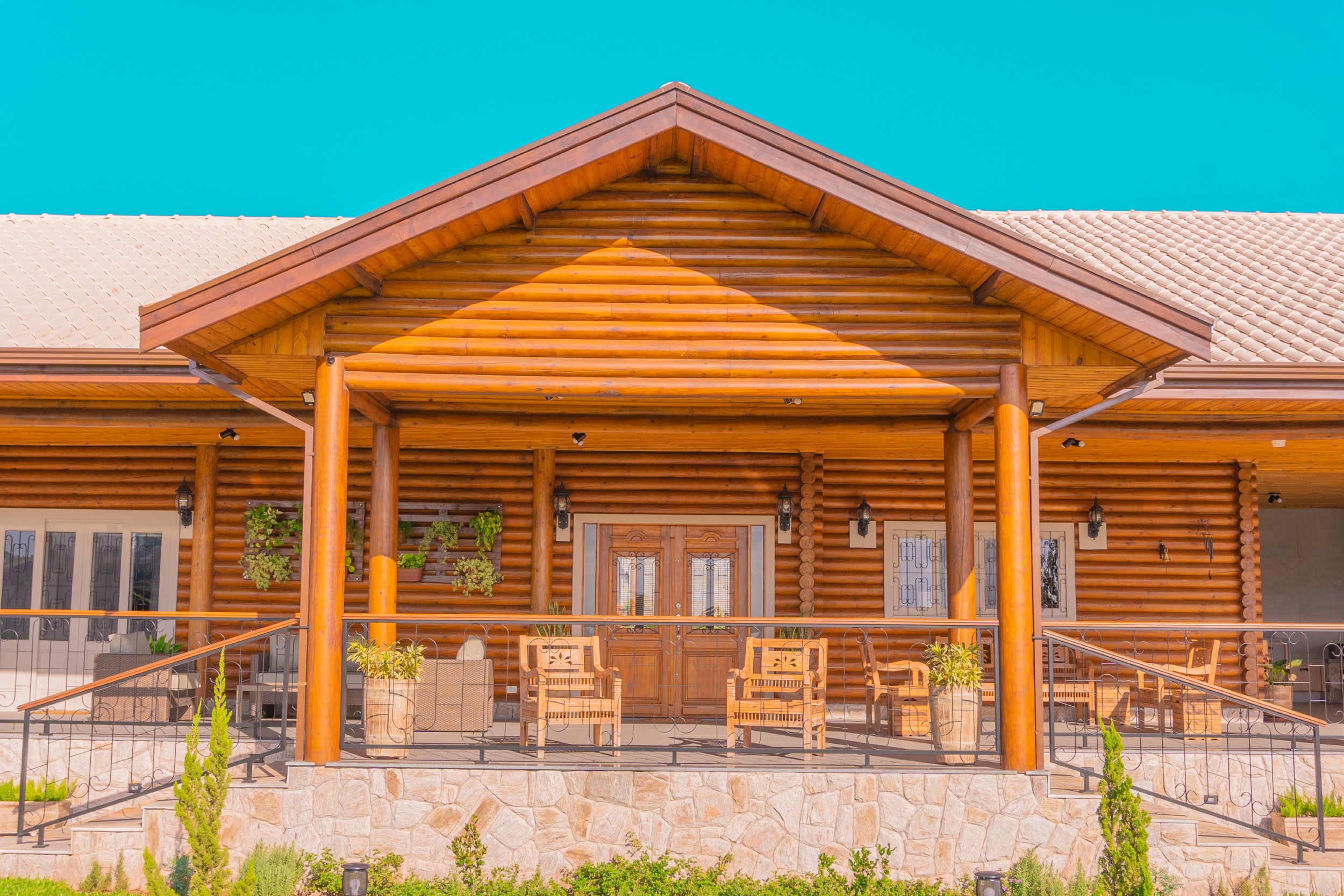 Log Home de luxo em ambiente natural